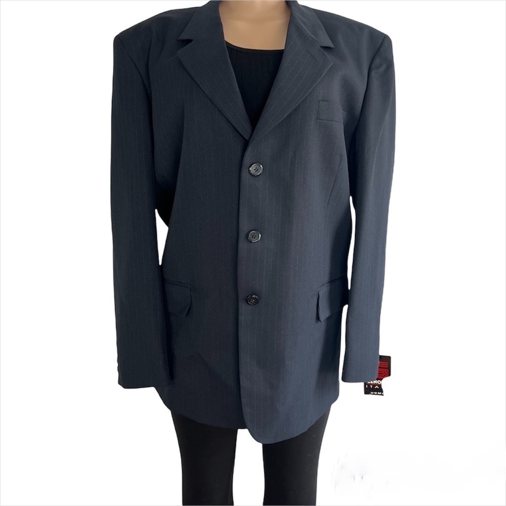 Genova Navy Blue and Stripes Size 40